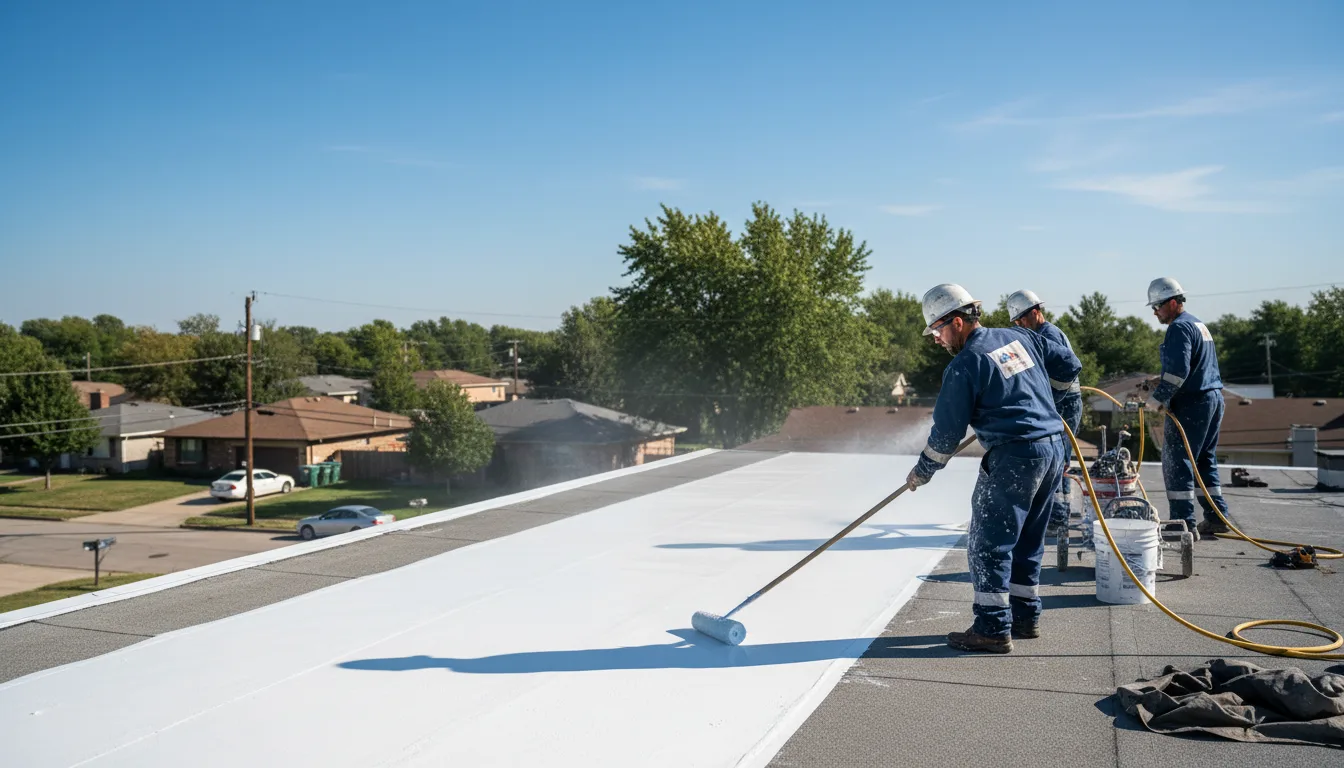 Commercial roof coating in Woodbourne, NY near me